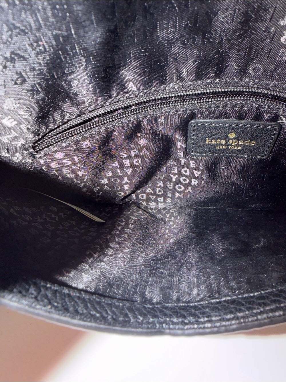New kate spade Black Pebbled Leather Bow Clutch - Picture 6 of 10